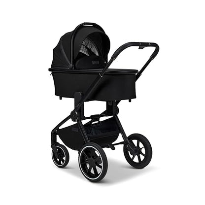 MOON RESEA+ onyx, Kombi-Kinderwagen Edition+, mit Wanne und Sportwagen Sitz, bis 22kg, Kollektion 2025