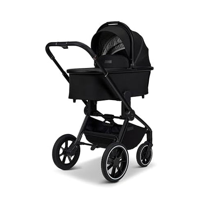 MOON RESEA+ onyx, Kombi-Kinderwagen Edition+, mit Wanne und Sportwagen Sitz, bis 22kg, Kollektion 2025