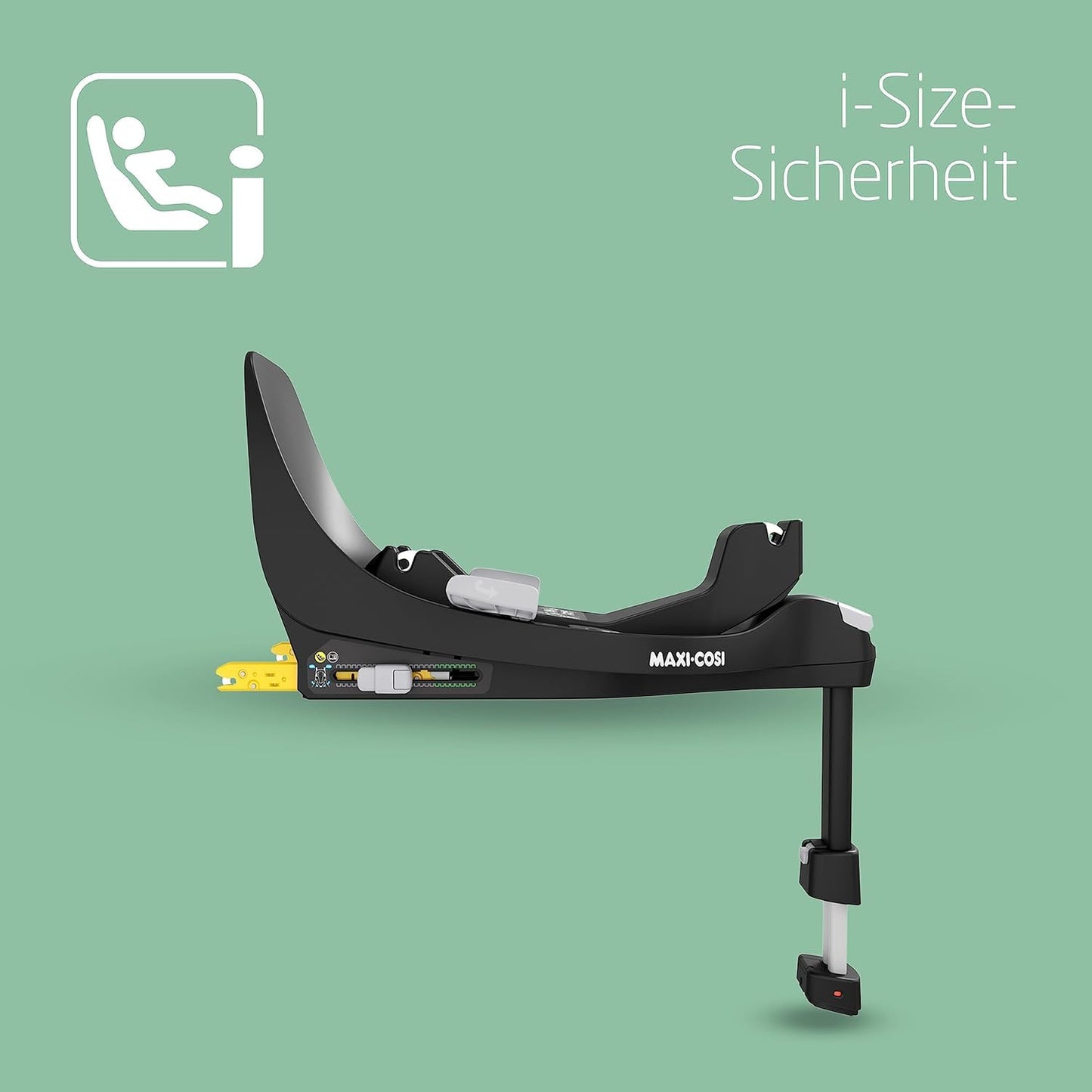 Maxi-Cosi Zelia S 3-in-1 Kinderwagen Set – inkl. CabrioFix i-Size, FamilyFix 360 Basis, 0-4J, bis 22kg, Grau/Schwarz