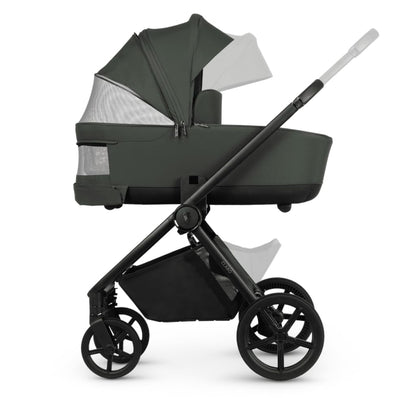 Venicci Claro 2in1 Reisesystem inklusive Kinderwagen, Maxi COSI/Cybex Adapter 8-teiliges Bundle - Forest