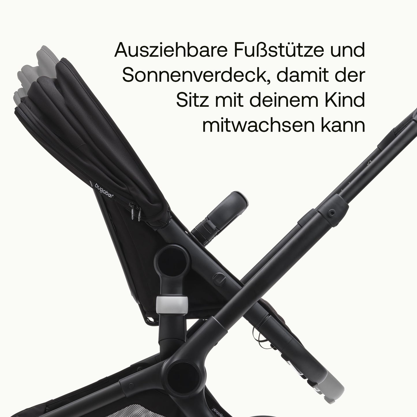 „Bugaboo Fox 5 2-in-1 Kinderwagen – Geländetauglich, Liegewanne &amp; Sitz, Ein-Hand Faltung, Schwarz/Forest Green