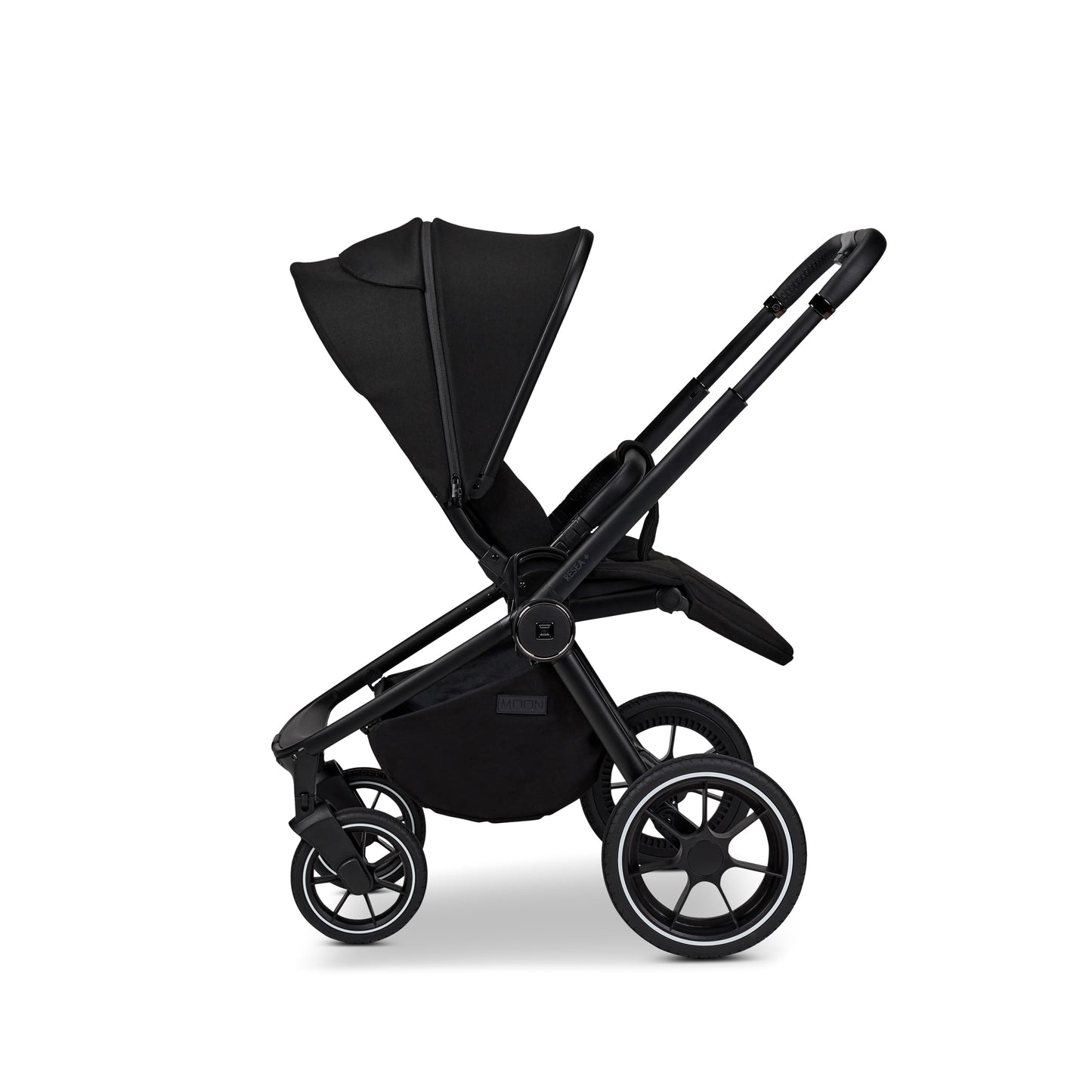 MOON RESEA+ onyx, Kombi-Kinderwagen Edition+, mit Wanne und Sportwagen Sitz, bis 22kg, Kollektion 2025