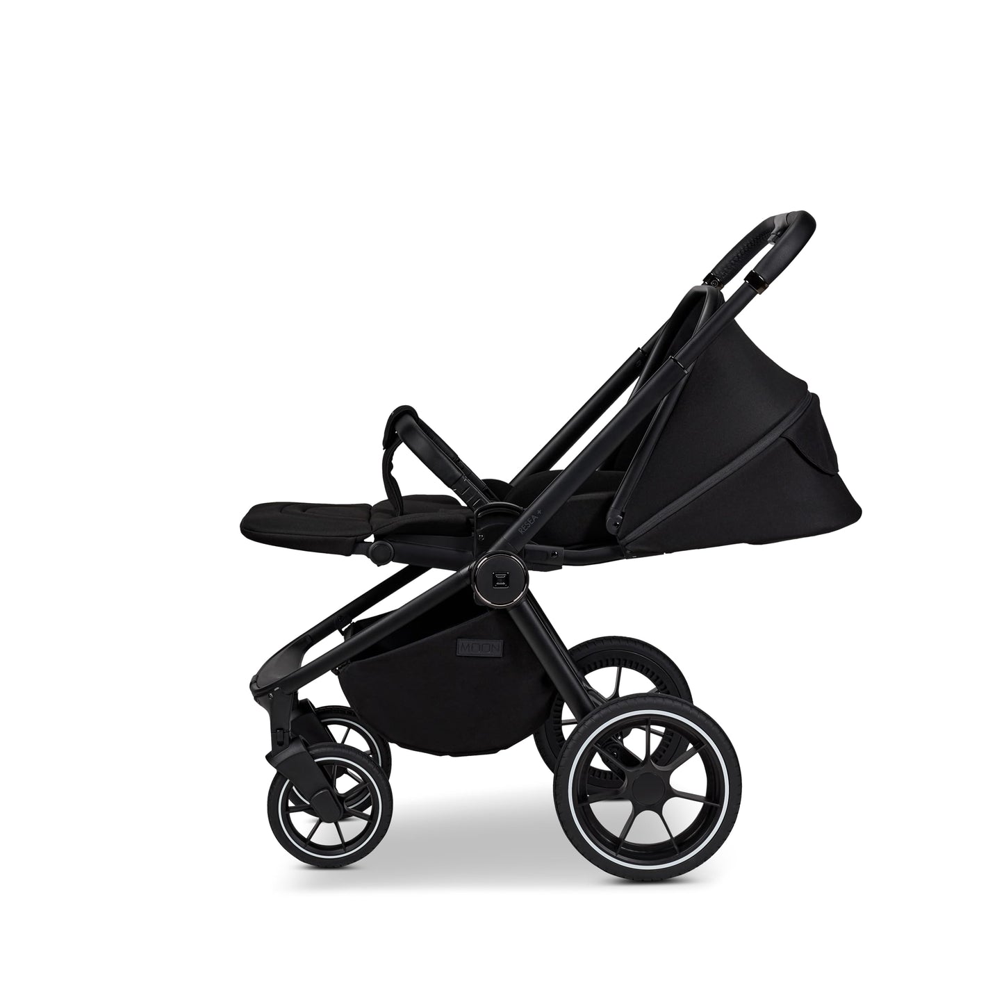 MOON RESEA+ onyx, Kombi-Kinderwagen Edition+, mit Wanne und Sportwagen Sitz, bis 22kg, Kollektion 2025