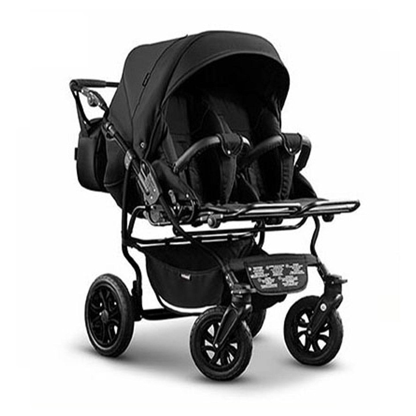 Zwillingskinderwagen 3 in 1 City Twin inkl. Autositze - 15 Teile - in 19 Farben