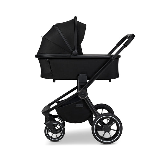 MOON RESEA+ onyx, Kombi-Kinderwagen Edition+, mit Wanne und Sportwagen Sitz, bis 22kg, Kollektion 2025