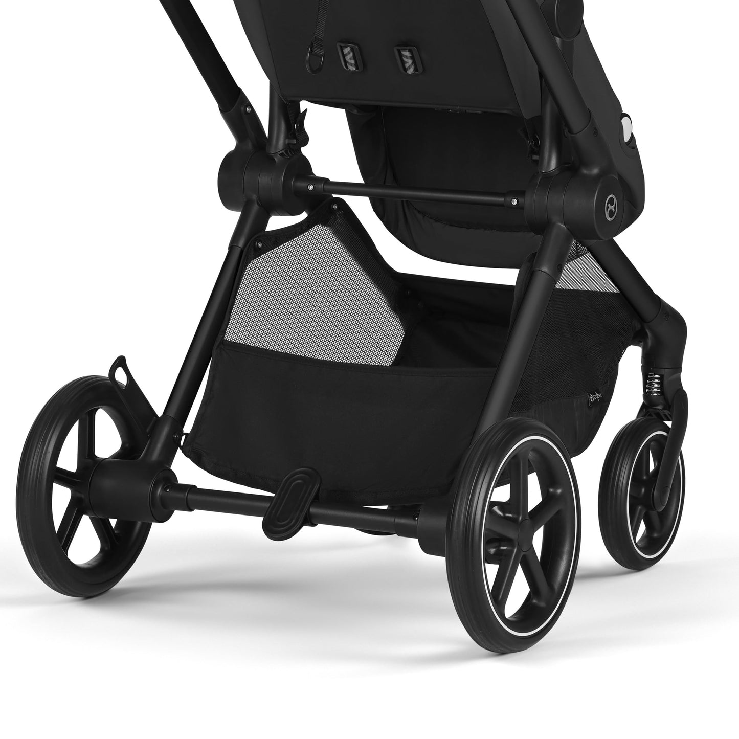 CYBEX Gold EOS 2-in-1 Kinderwagen mit Aton B2 i-Size Babyschale &amp; Adapter – Reisesystem ab Geburt bis 22 kg, Moon Black