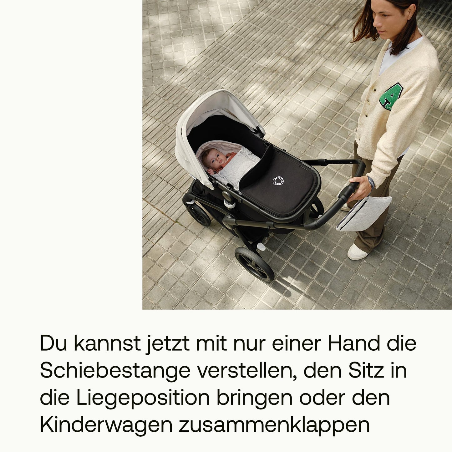 „Bugaboo Fox 5 2-in-1 Kinderwagen – Geländetauglich, Liegewanne &amp; Sitz, Ein-Hand Faltung, Schwarz/Forest Green